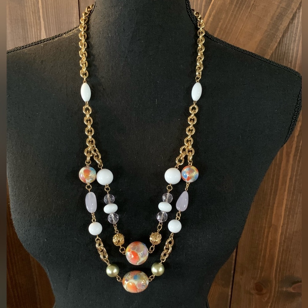 Multi Beaded‎ Long Necklace
